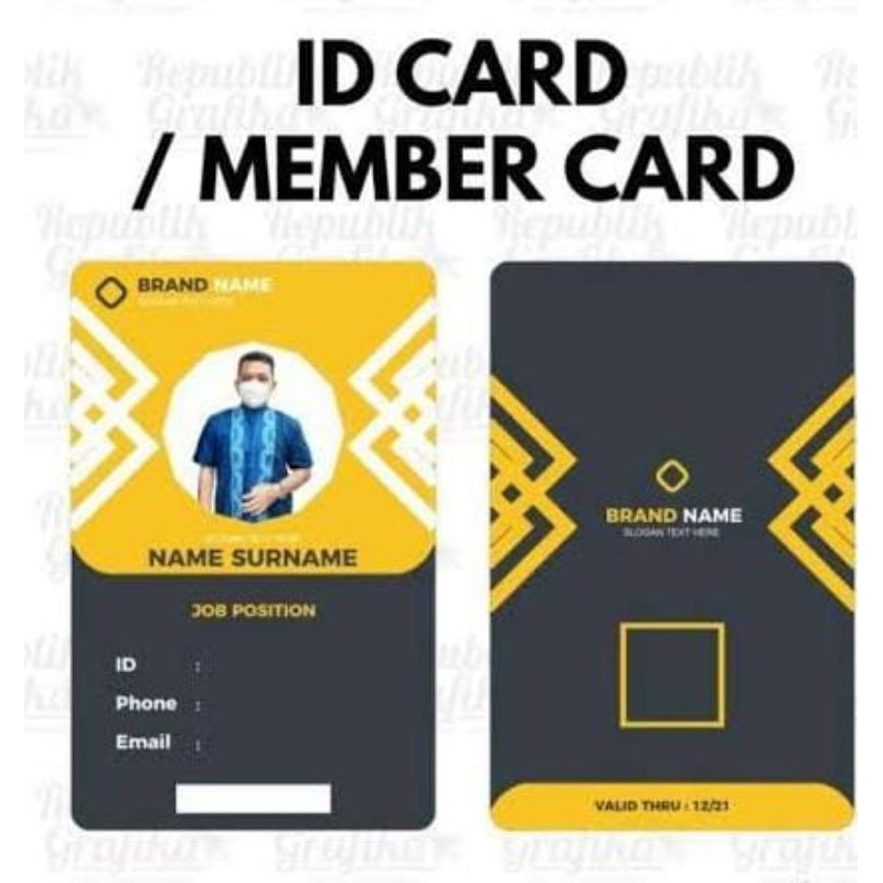 

Cetak Id Card Custom murah tebal dan tidak mudah luntur