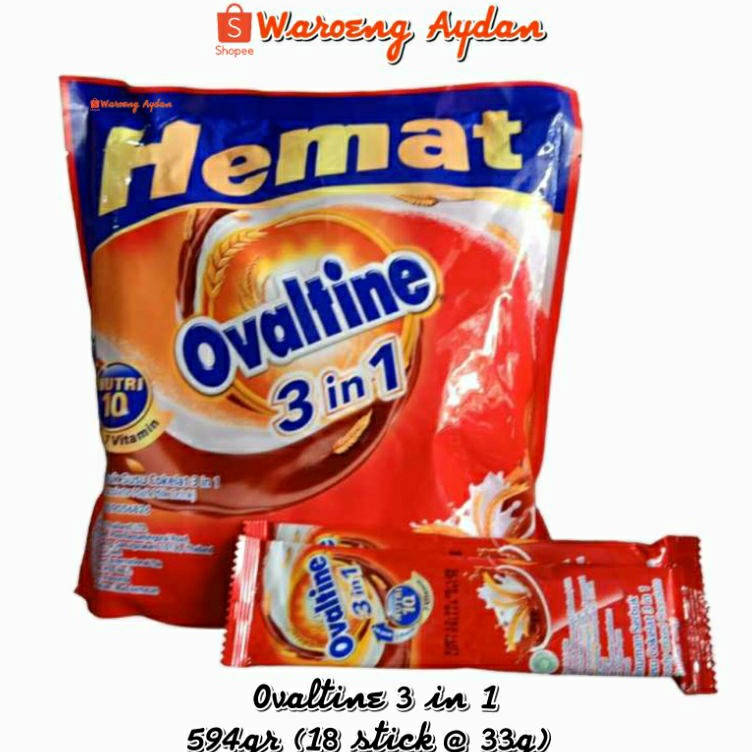 

Baru Ekonomis Ovaltine 3 in 1 594 gr 18 stick 33g