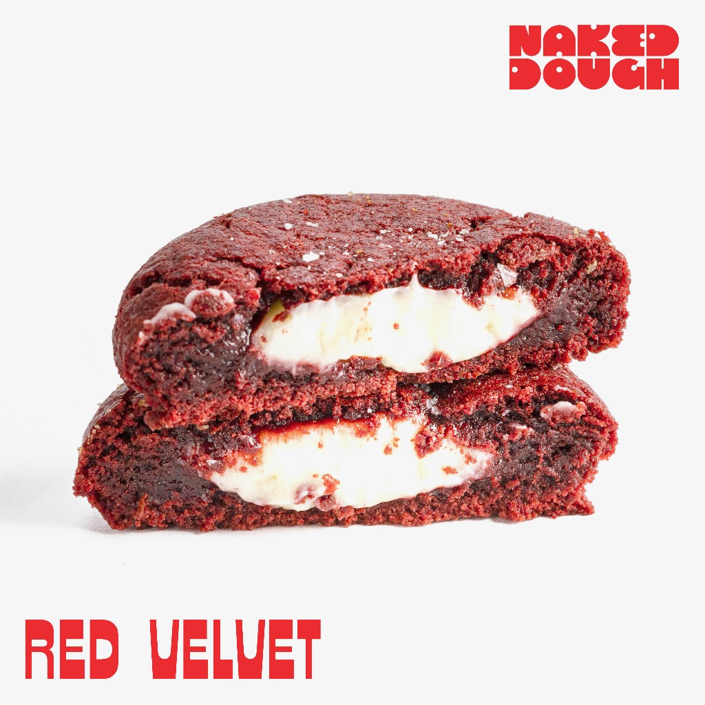 

Naked Dough - Red Velvet - Fresh Lemon Soft Chewy Cookie - Giant Series