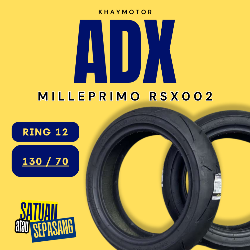 Ban Tubeless Ring 12 ADX MILLEPRIMO RSX002 Soft Compound