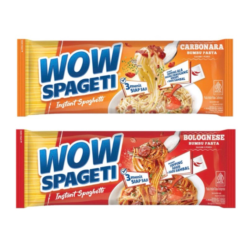 

WOW Spageti Meaty Bolognese / Creamy Carbonara