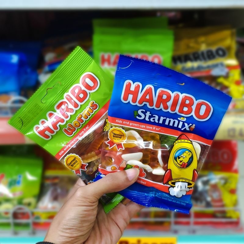 

HARIBO Worms & Starmix Permen Lunak Jeli Rasa Buah 80g