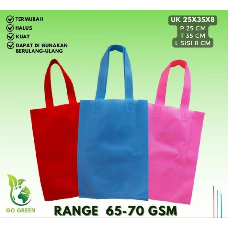 

Omah Prabot - Tas Spunbond Tanggung 25x35x8 cm Tas Goodiebag Tas Hampers