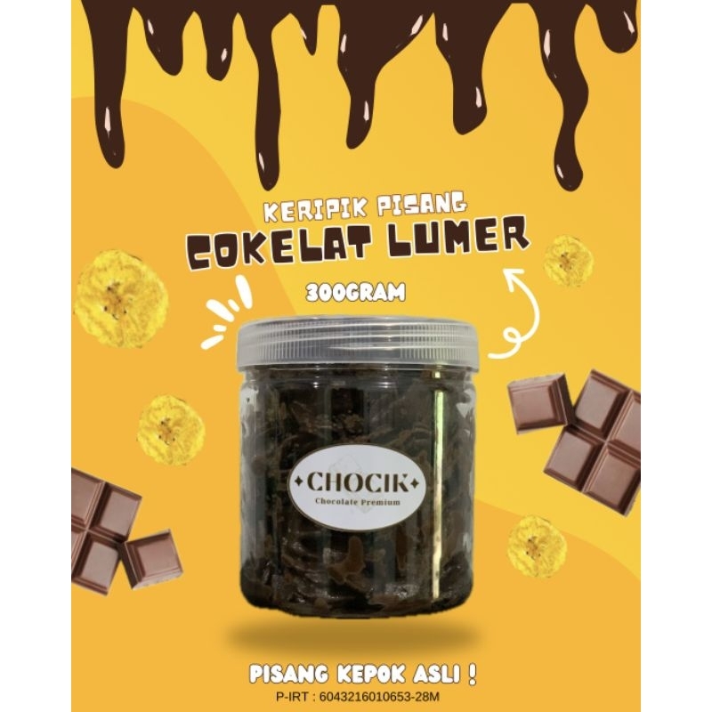 

Keripik Pisang Cokelat Lumer Banana Chips Lumer by chocik