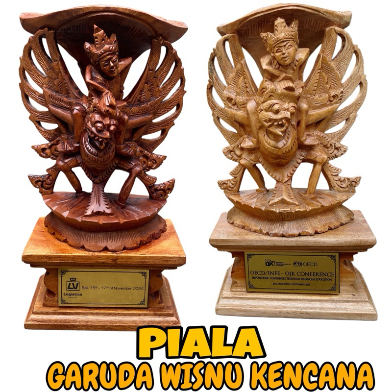 Piala Garuda Wisnu Kencana Tinggi 28 cm - Plakat Garuda Wisnu - Plakat GWK - Piala Patung Bali - Pia