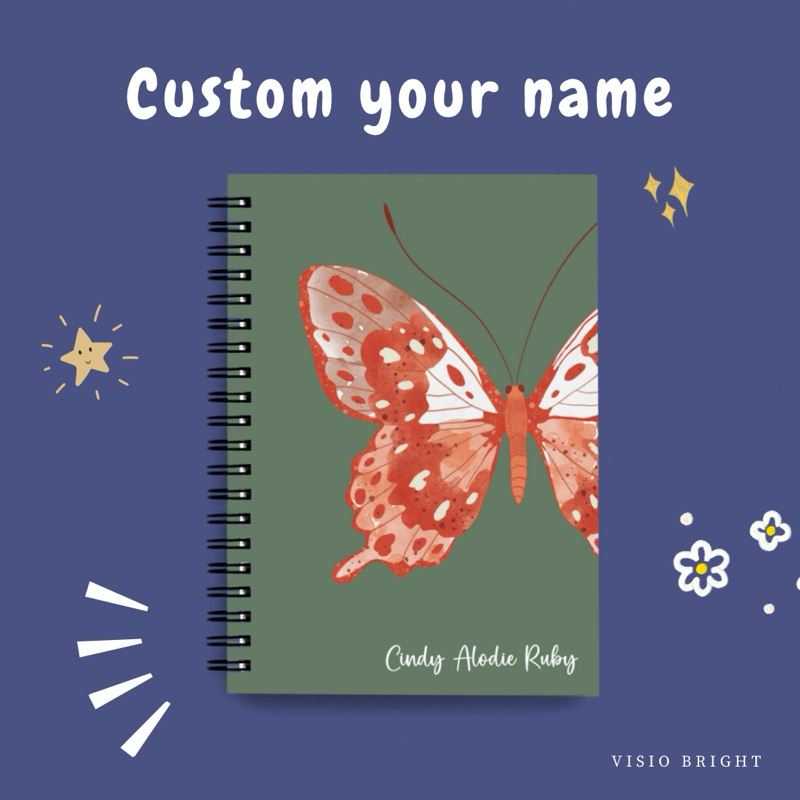 

Visiobright Custom Notebook/Buku Tulis/Agenda/Planner/Diary/Kado/Gift A5/A6 Hard Cover Polos/Plain