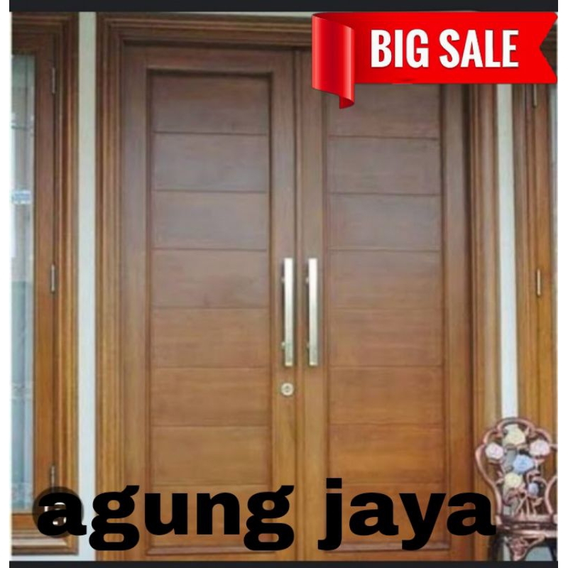 kusen pintu kupu kupu kayu kamper dan meranti (tanpa jendela) fast respon