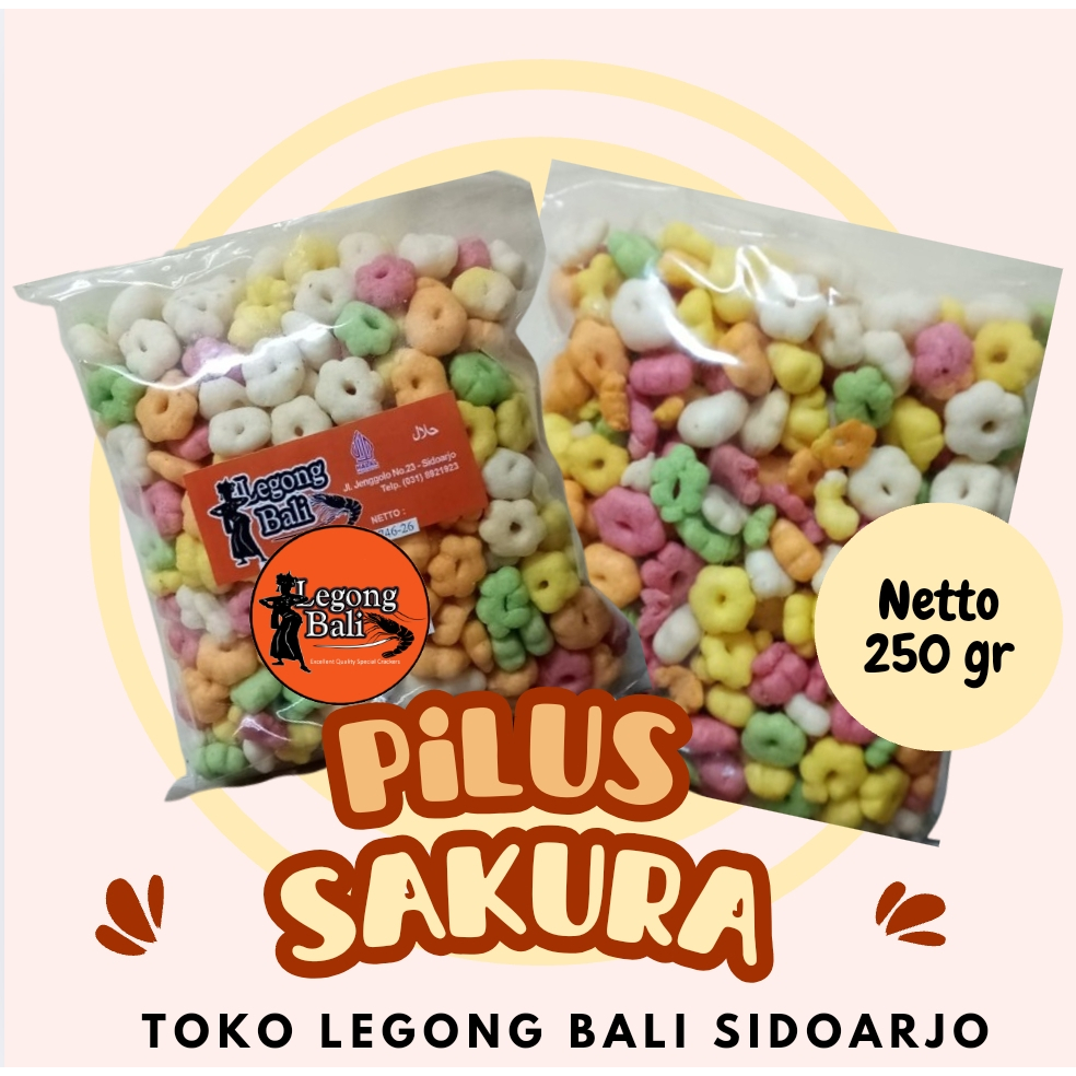 

Pilus Sakura Snack Sakura Warna Warni 250 gr