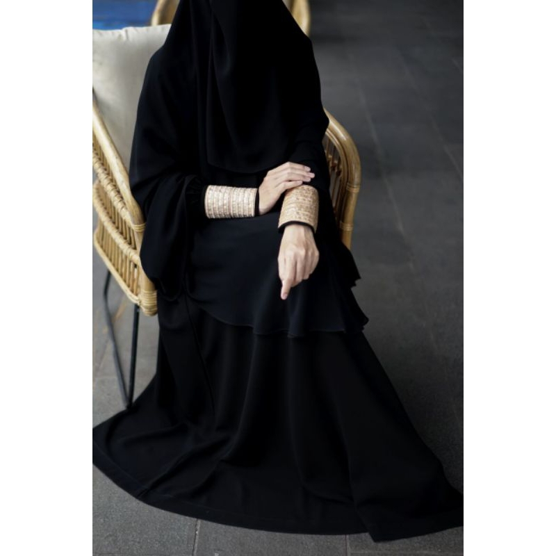 Abaya Arabian/Abaya Jetblack/Abaya Umroh/Abaya Haji/Jetblack Arabian/abaya  Al Arabian Butik/Ethnic