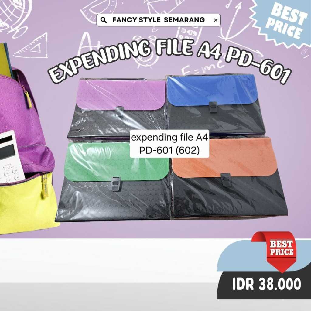 

EXPENDING FILE A4 OD-601/ EXPENDING FILE FOLIO 702-FC HIJAU/BIRU/PINK/OREN