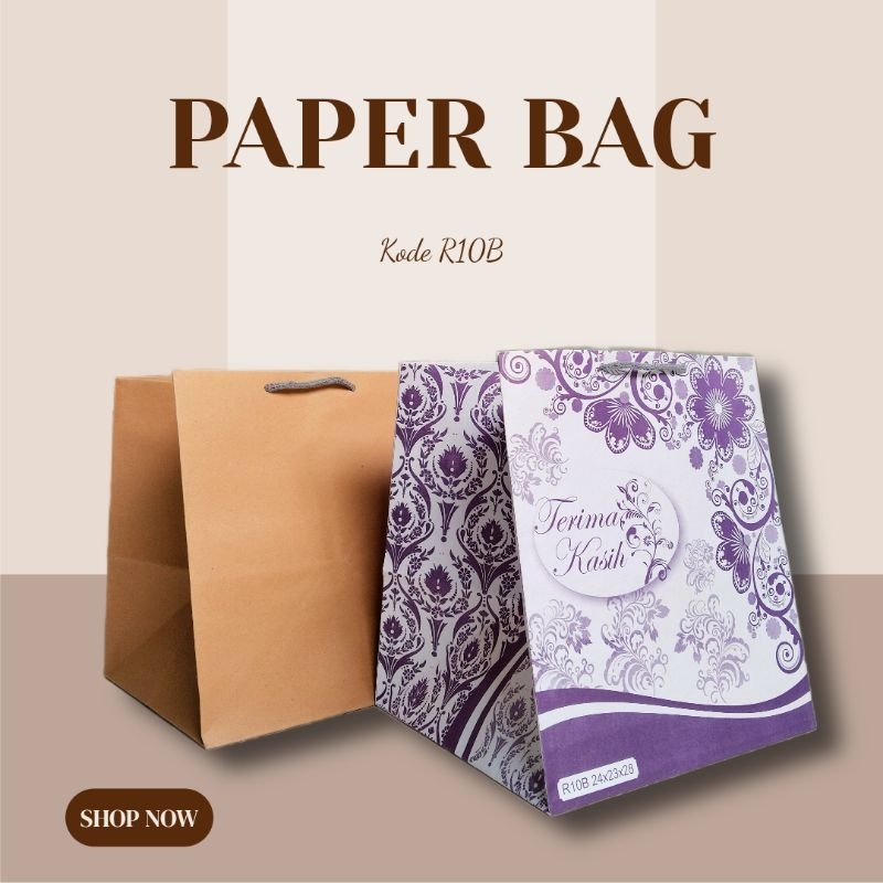 

PAPERBAG R10B (size 24x23x28) PAPERBAG HAJATAN DAN SOVENIR