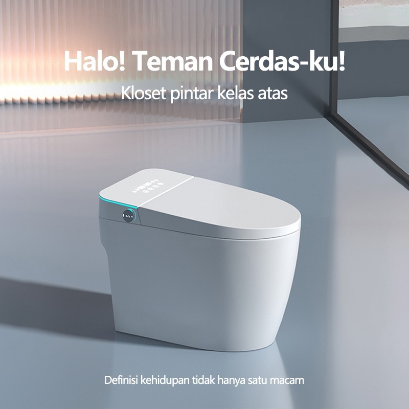 Closet duduk otomatis Luxury Smart Kloset Duduk Siram Toilet Kursi Tampilan LED Definisi Tinggi Remo