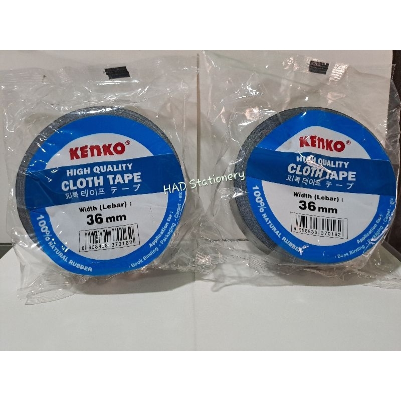 

Cloth Tape Kenko 36 mm / Lakban Hitam Kenko