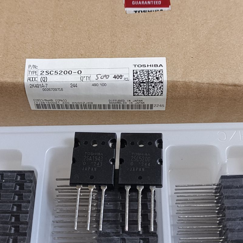 Transistor Final TOSHIBA 2SA1943 2SC5200