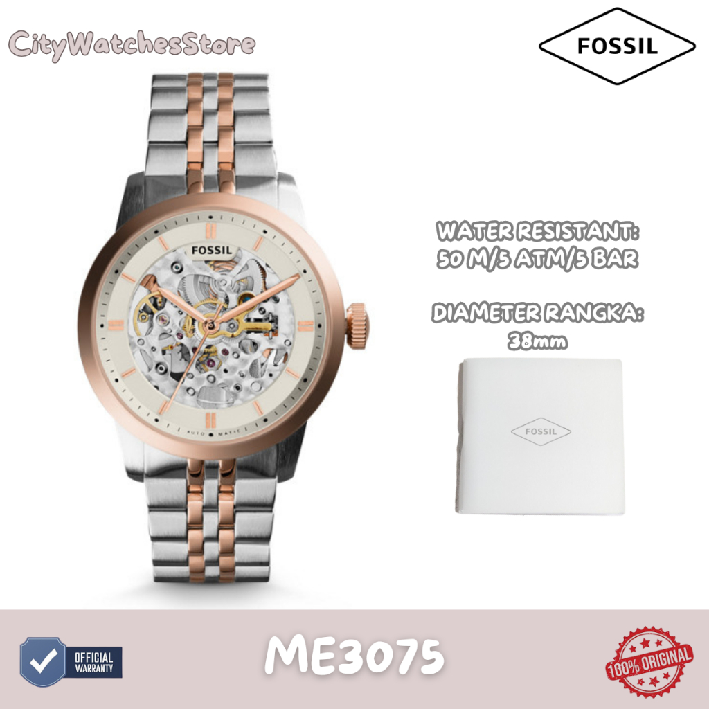 Jam Tangan Pria Fossil Original Bergaransi 1 Tahun Resmi  - ME3075 / Jam Ori / Jam Tangan Baru/ Jam 