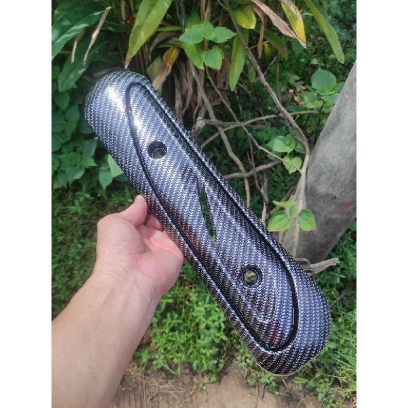 Tameng knalpot Carbon Vario techno 110. Vario cbs 110 karbu. Carbon celup wtp