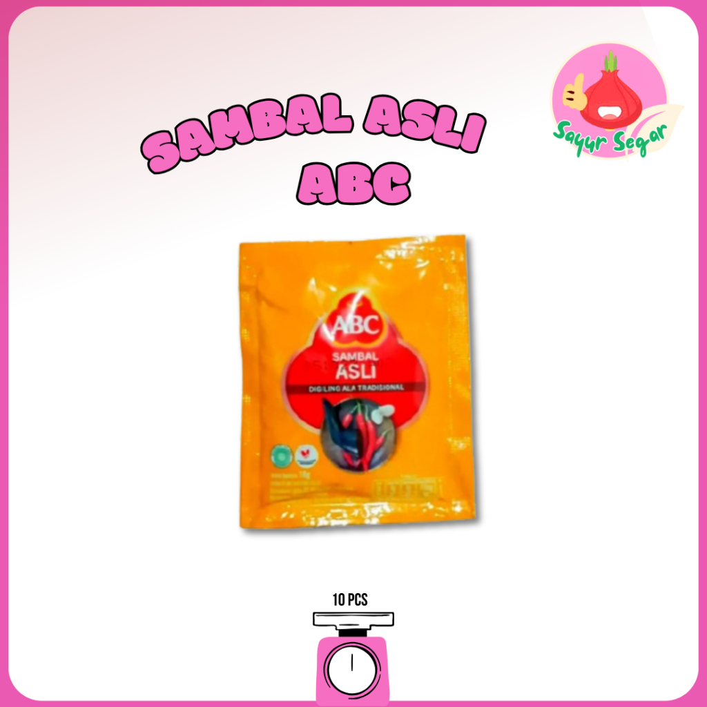 

Sayur Segar - Sambal Asli ABC Sachet isi 10 pcs