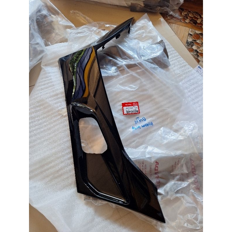 cover l floor side dek body bawah samping pcx 160 k1z kiri hitam