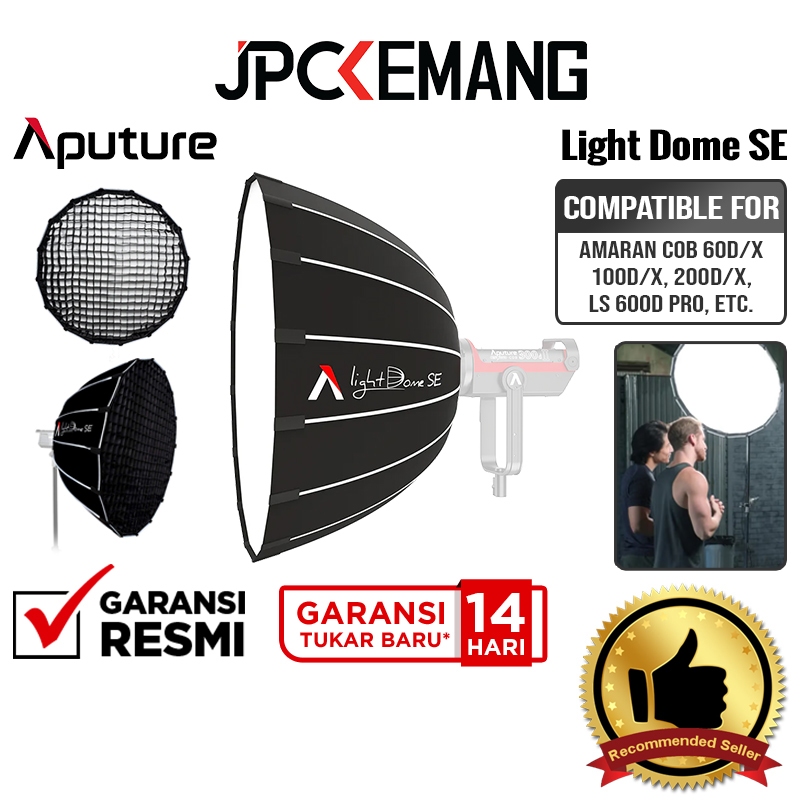 Aputure Light Dome SE Parabolic Softbox with Grid Studio Lighting Diffuser Garansi Resmi