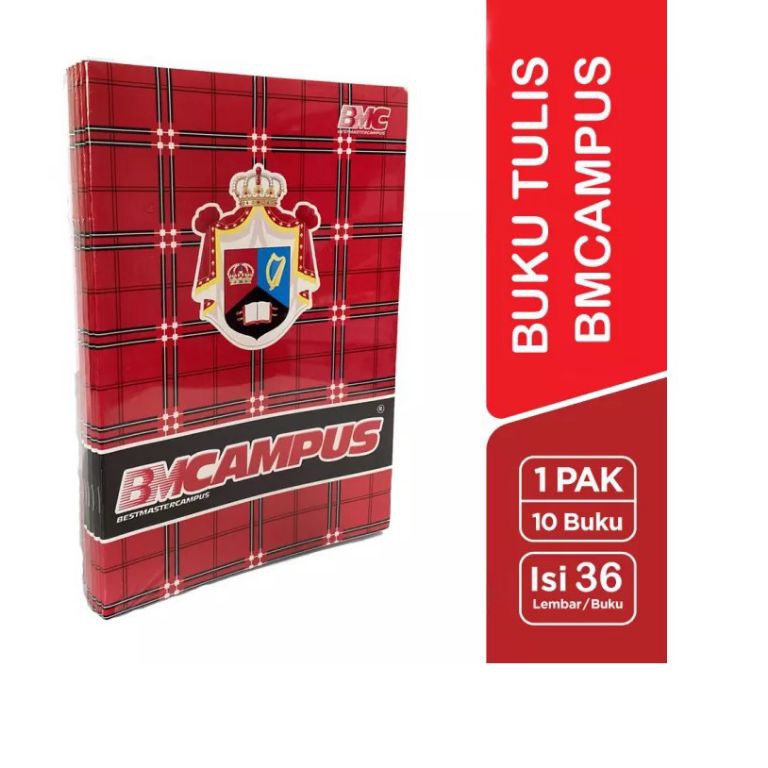 

6g Model Terkini 1Pack Buku Campus Isi 36 Lembar BMC Buku Tulis BMCampus S61