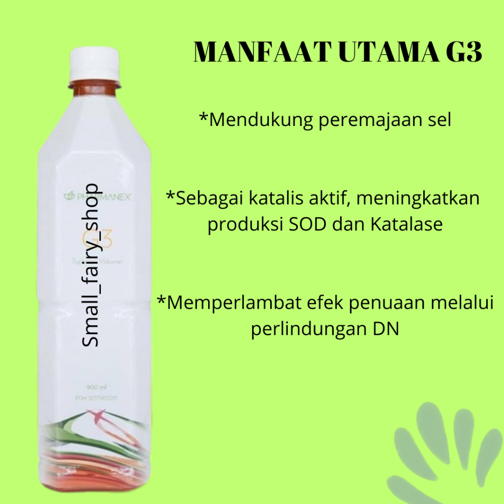

OBRALL!!! G___3 Kesehatan / Jus G3 Original 1 Botol/ Minuman Kesehatan/Perawatan Tubuh EXP 04/2026