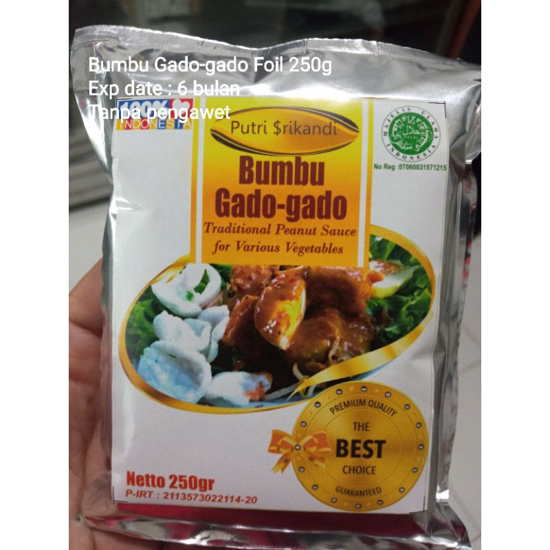 

Bumbu Gado-gado foil 250g