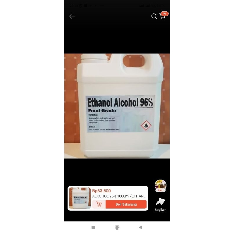 

Etanol96%foodgrade,1Liter