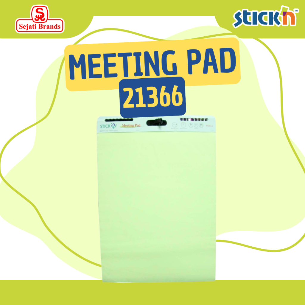 

Kertas Persentasi/ Papan persentasi/ Easel Pad/ Stick'n Meeting Pad 21366 Self-Stick Warna Yellow