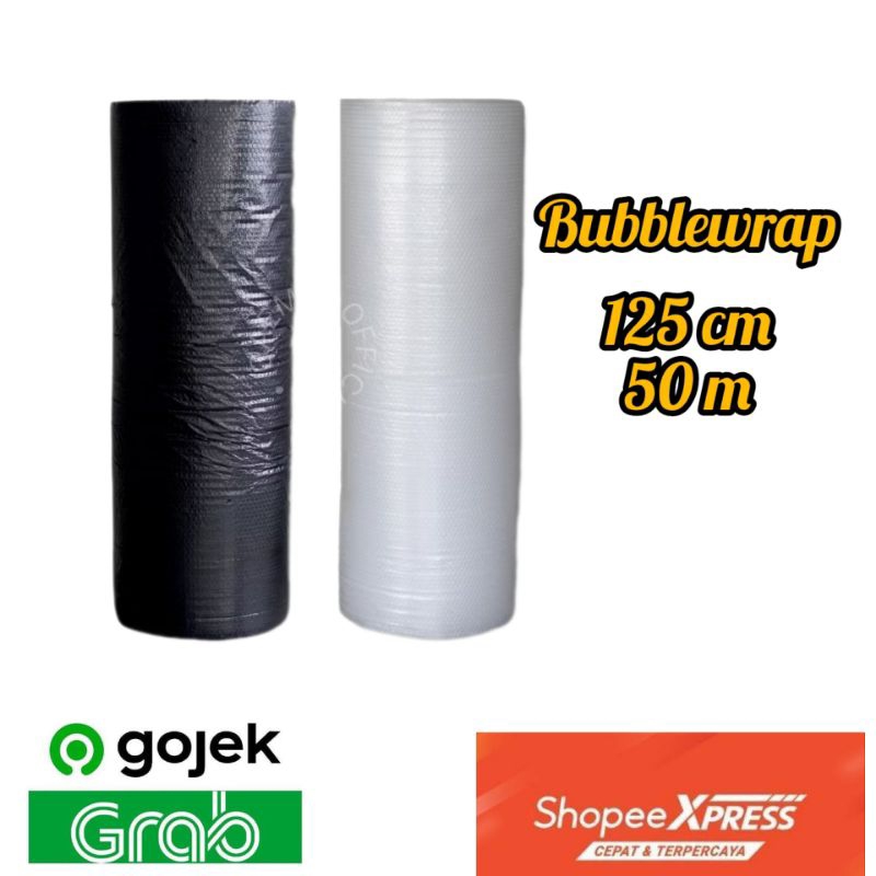 

Bubble Wrap Roll 125cm X 50 Meter Bening Hitam Berkualitas Bagus