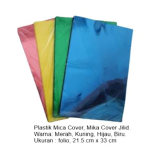 

MIKA COVER Mika Cover Mika Jilid Folio Isi 100 lbr Warna Merah / Kuning / Hijau / Biru