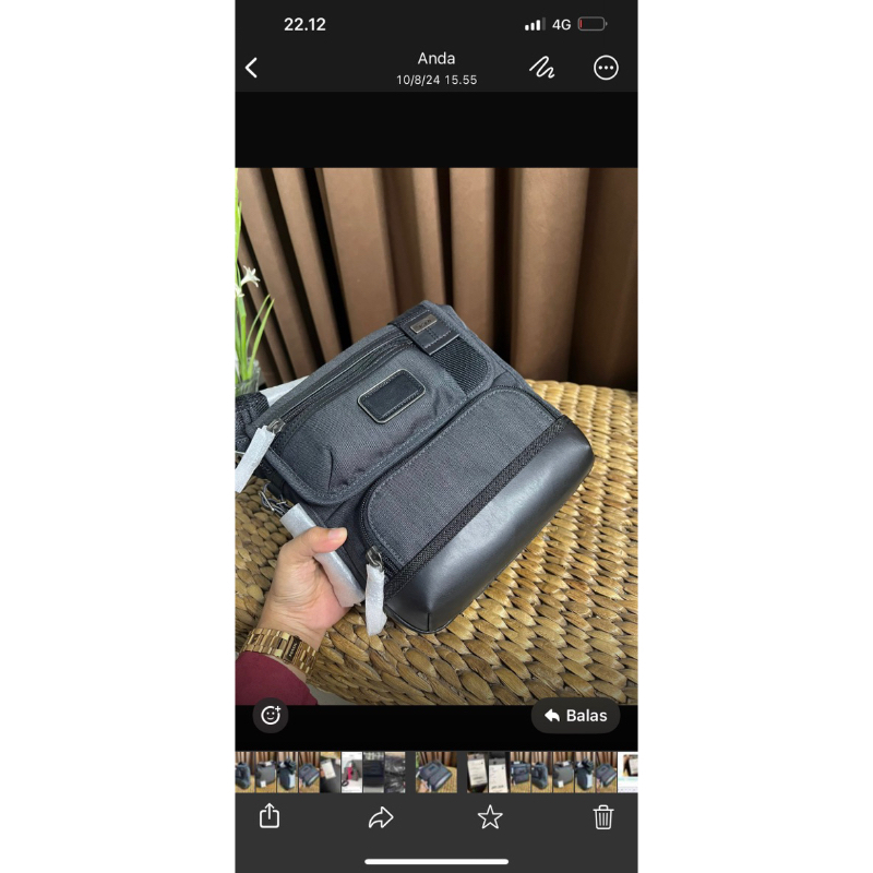 TUMI KERBY CROSSBODY IN GREY