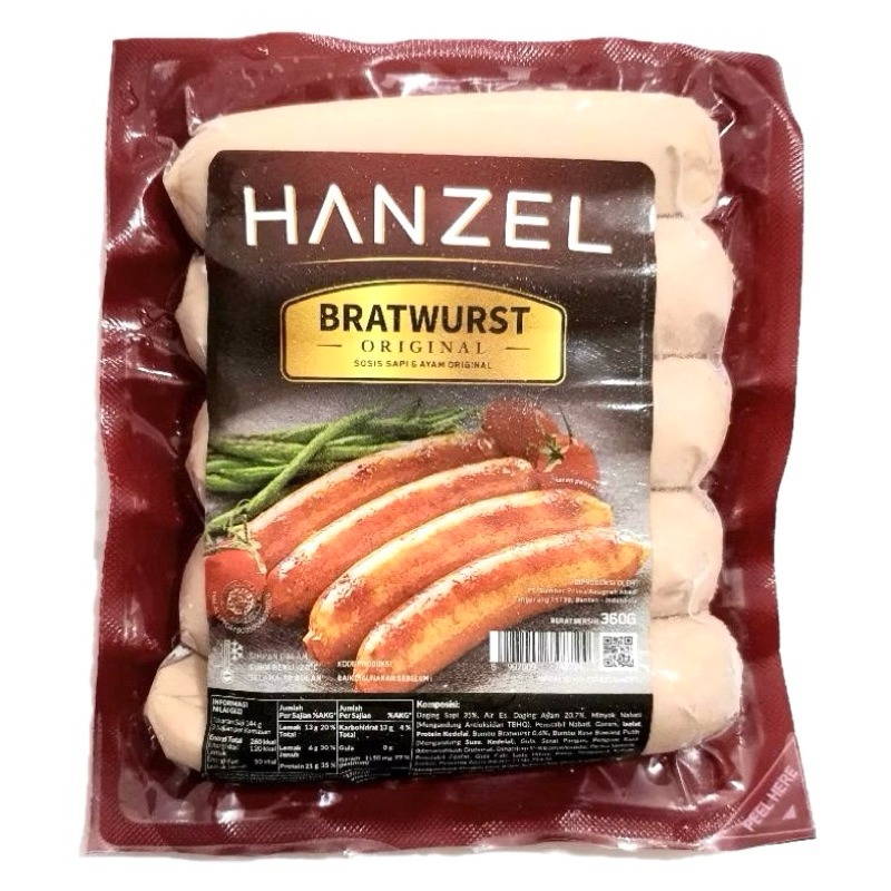 

Hanzel Sosis Sapi Original Bratwurst 360g