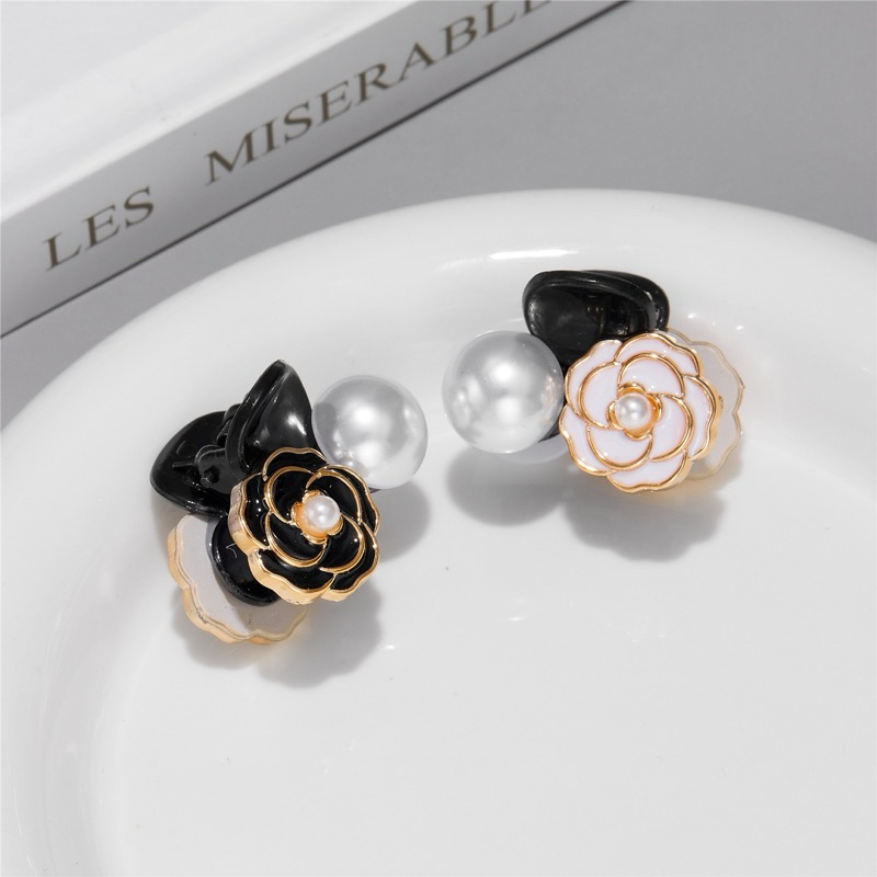 KEP PONI KECIL BUNGA MUTIARA KOREA