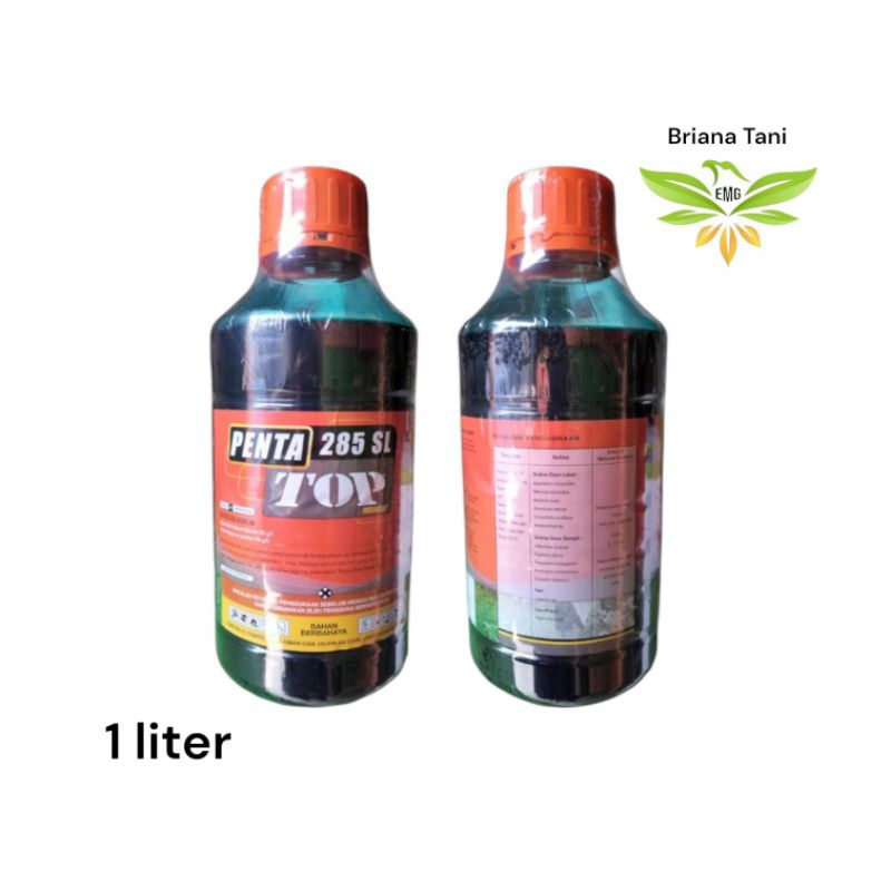 ￼Pentatop  285 SL 1 Liter Herbisida Parakuat Diklorida 285 g/l Pembami Rumput Purna Tumbuh Gulma Ber
