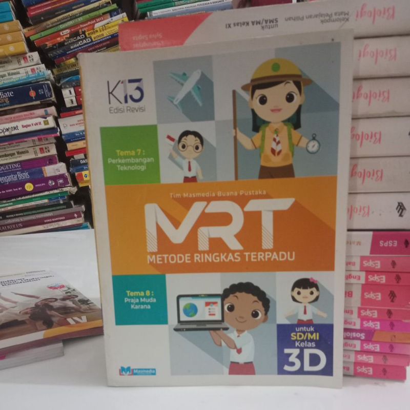 buku MRT kelas 3D SD penerbit masmedia