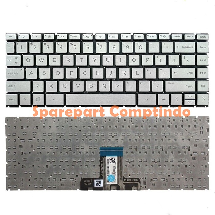 Keyboard Laptop Hp Intel celeron N4500 Silver