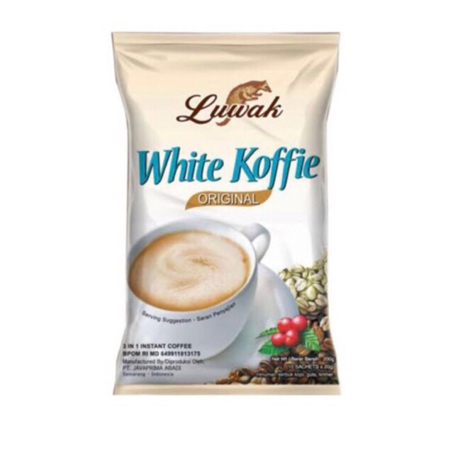 

LUWAK WHITE COFFEE isi 10Sachet
