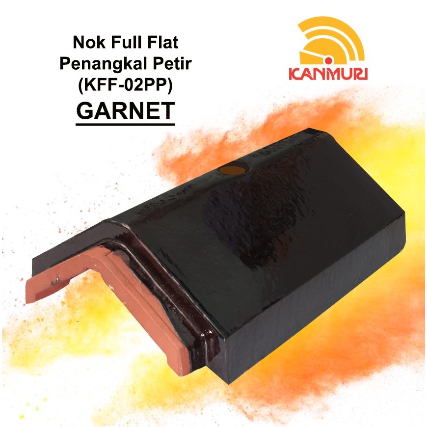 Full Flat Nok Penangkal Petir Kanmuri Garnet Aksesoris Genteng Keramik