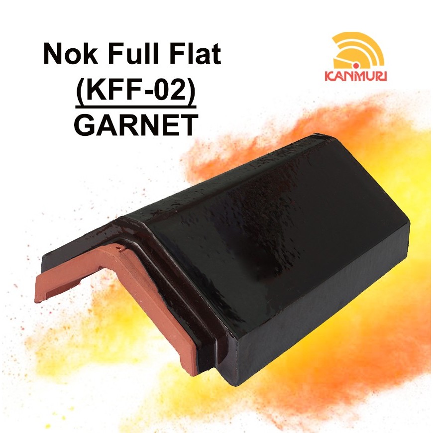 Kanmuri Full Flat Nok Garnet Genteng Keramik
