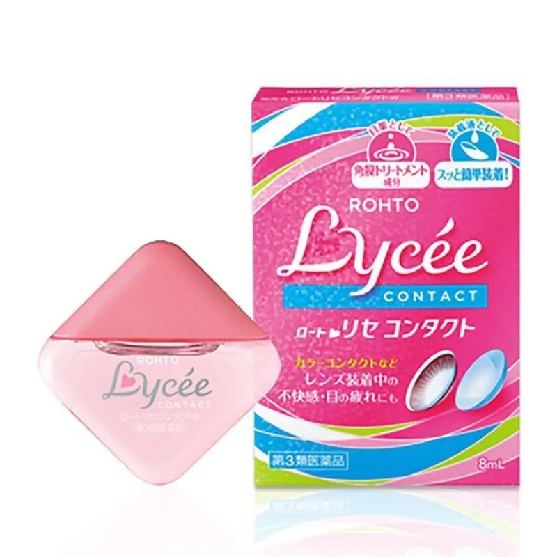 Rohto Lycee Eyedrop For Contact Lens Tetes Mata Kering Iritasi Jepang