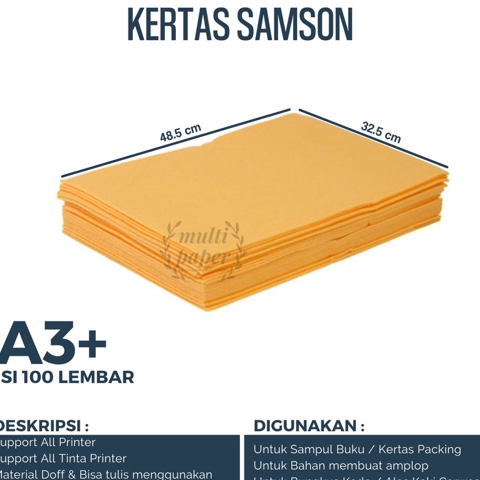 

q9 Ready Stock Kertas Samson A3 isi 1 lembar Kertas Samson A3 Plus W54