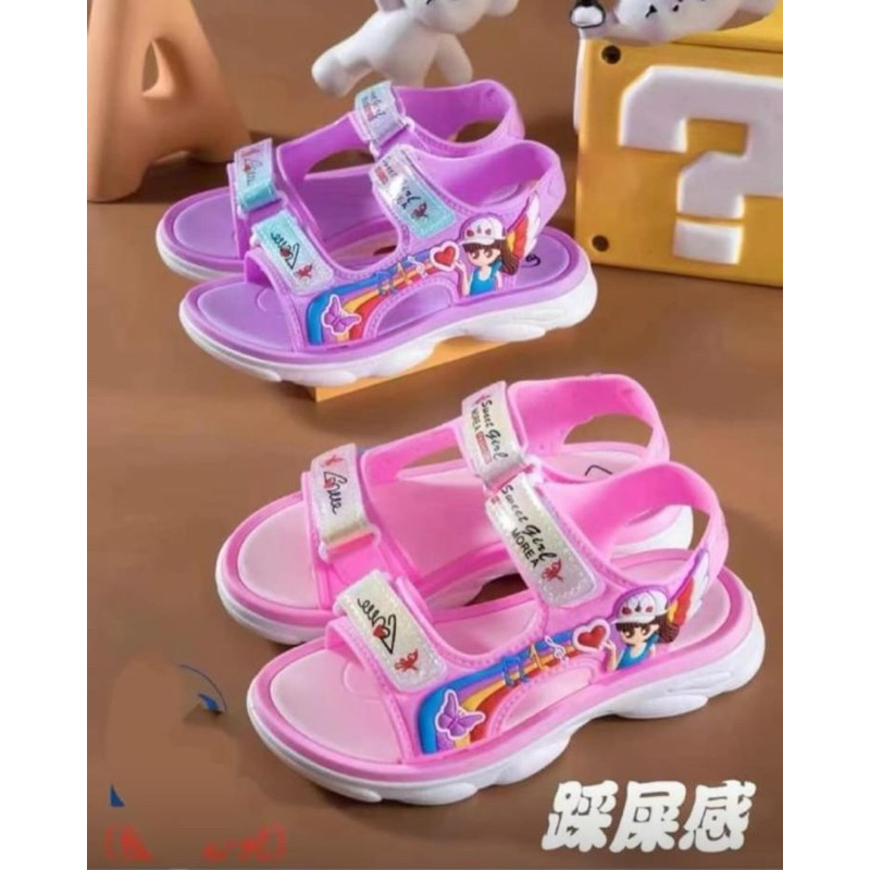 Hellownara | Sandal Anak Import Karakter Lucu Empuk | Sandal Gunung Anak  Cewek