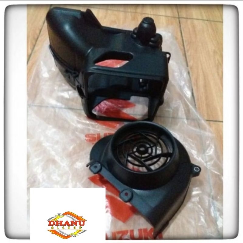 COVER BLOK MESIN TUTUP KIPAS 1 SET NEX LET,S ADDRES NEX 2 ORIGINAL SUZUKI