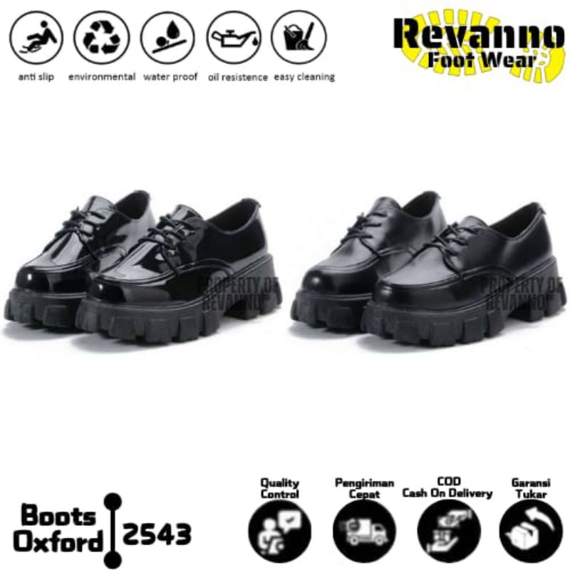 Sepatu Boots Docmart Sneackers Oxford Wanita / Sepatu Boots Wanita Fashion Korea Premium Hitam,41