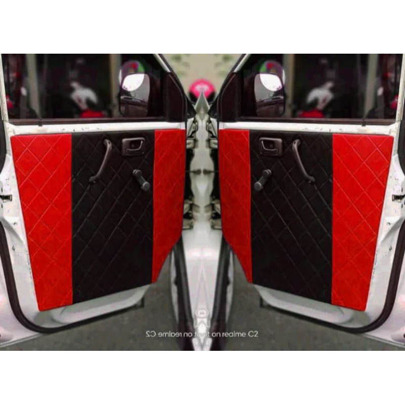 cover pintu / bungkus pintu kiri kanan untuk mobil pick up (megacary avp) model motif variasi
