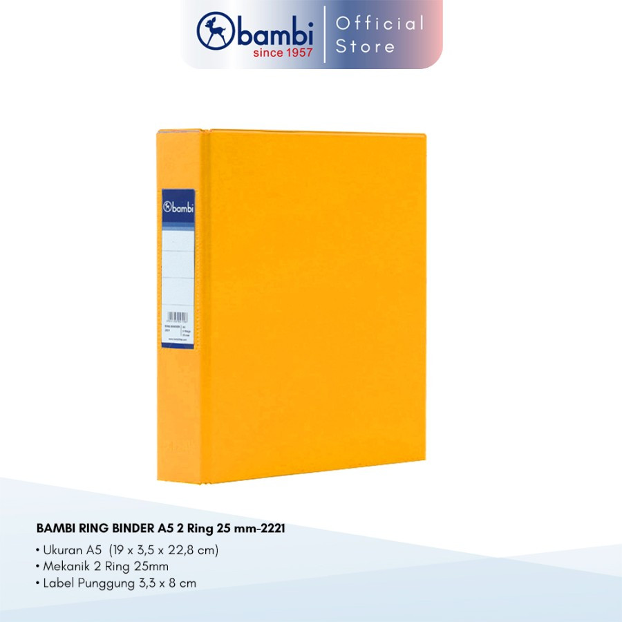 

Bambi D-Type 2 Ring Binder A5 - 2221