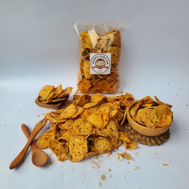 

Puspa Rasa Keripik Basreng Pedas Daun Jeruk 250gr
