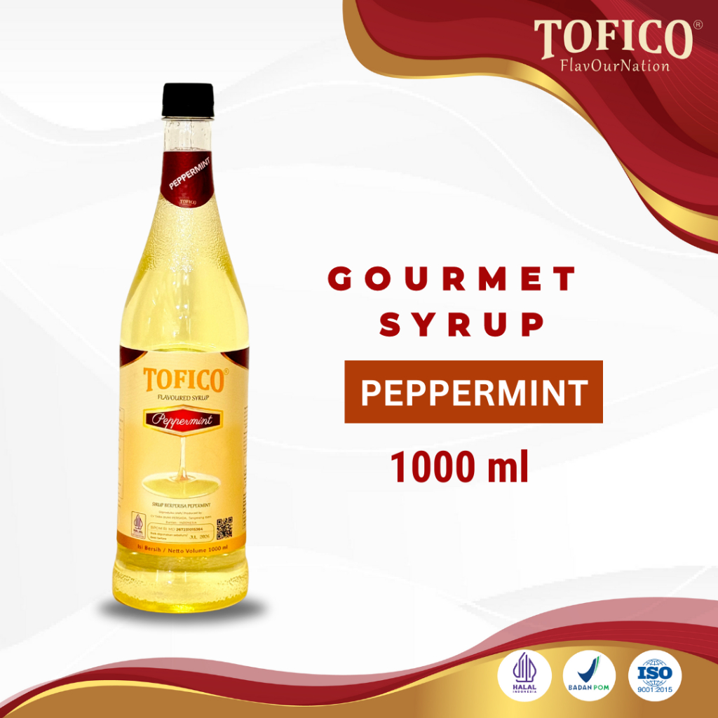 

Syrup Papermint Tofico / Sirup Rasa Papermint Premium 1 Liter / Tofico Syrup Official