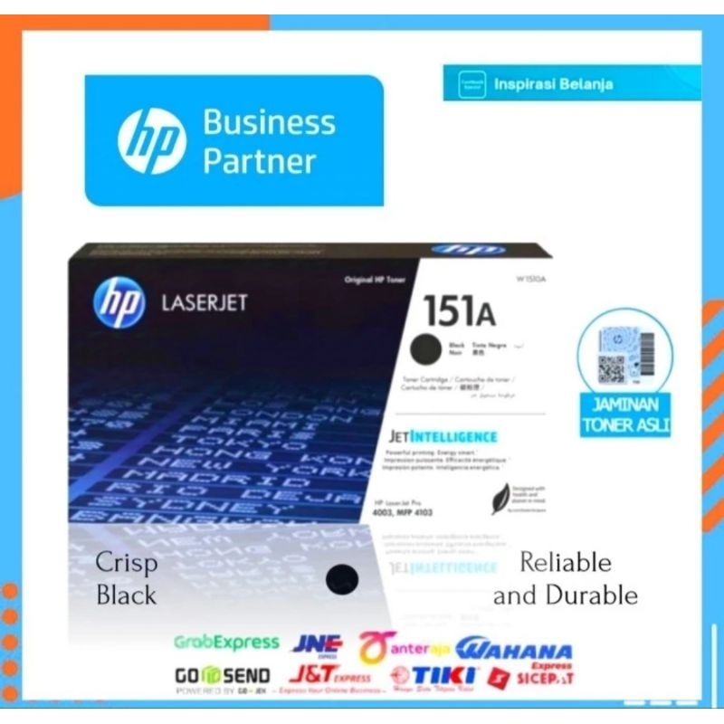 Toner HP laserjet 151A  (W1510A) black cartridge original