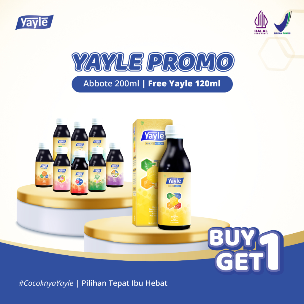 PROMO Yayle Abbote 200 ml + FREE YAYLE 120 ml - Madu Vitamin Anak